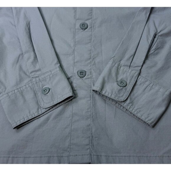 Old Navy Button Front Shirt Built-In-Flex Blue Salt Mens XL - Picture 5 of 8